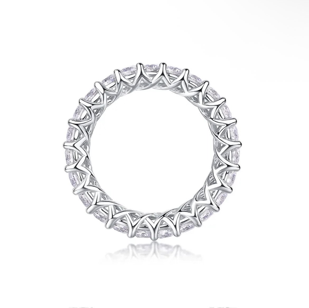 3mm Full Moissanite Ring S925