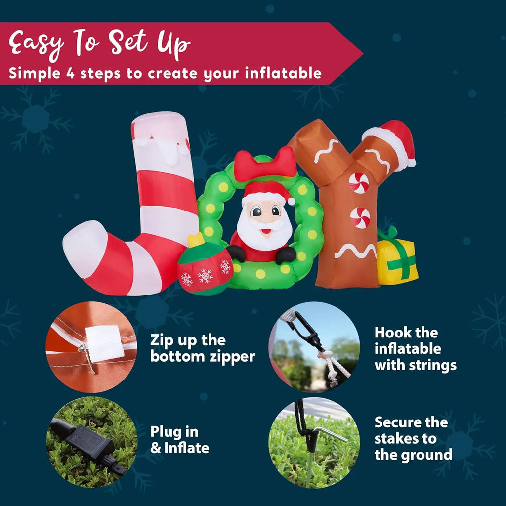 Blow Up Joy with Santa Christmas Inflatable