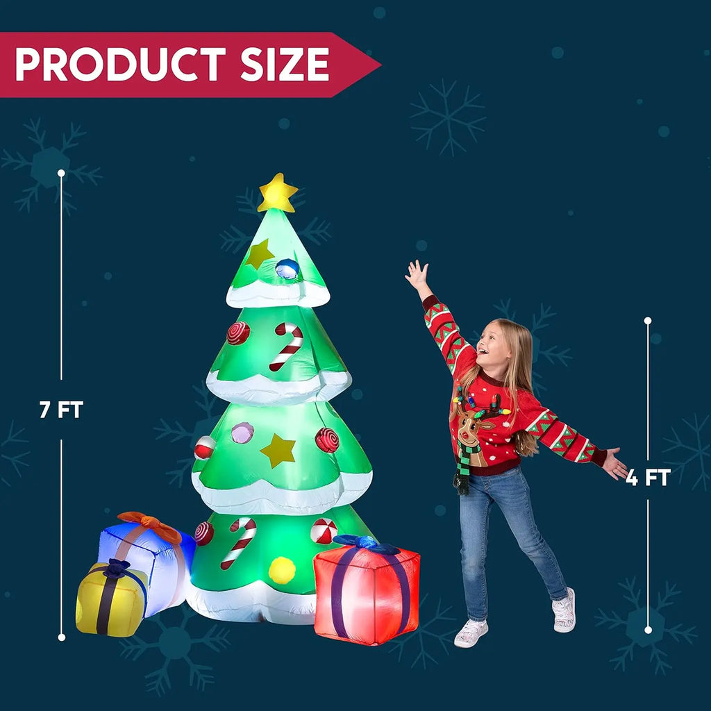 Christmas Tree Inflatable with Gifts