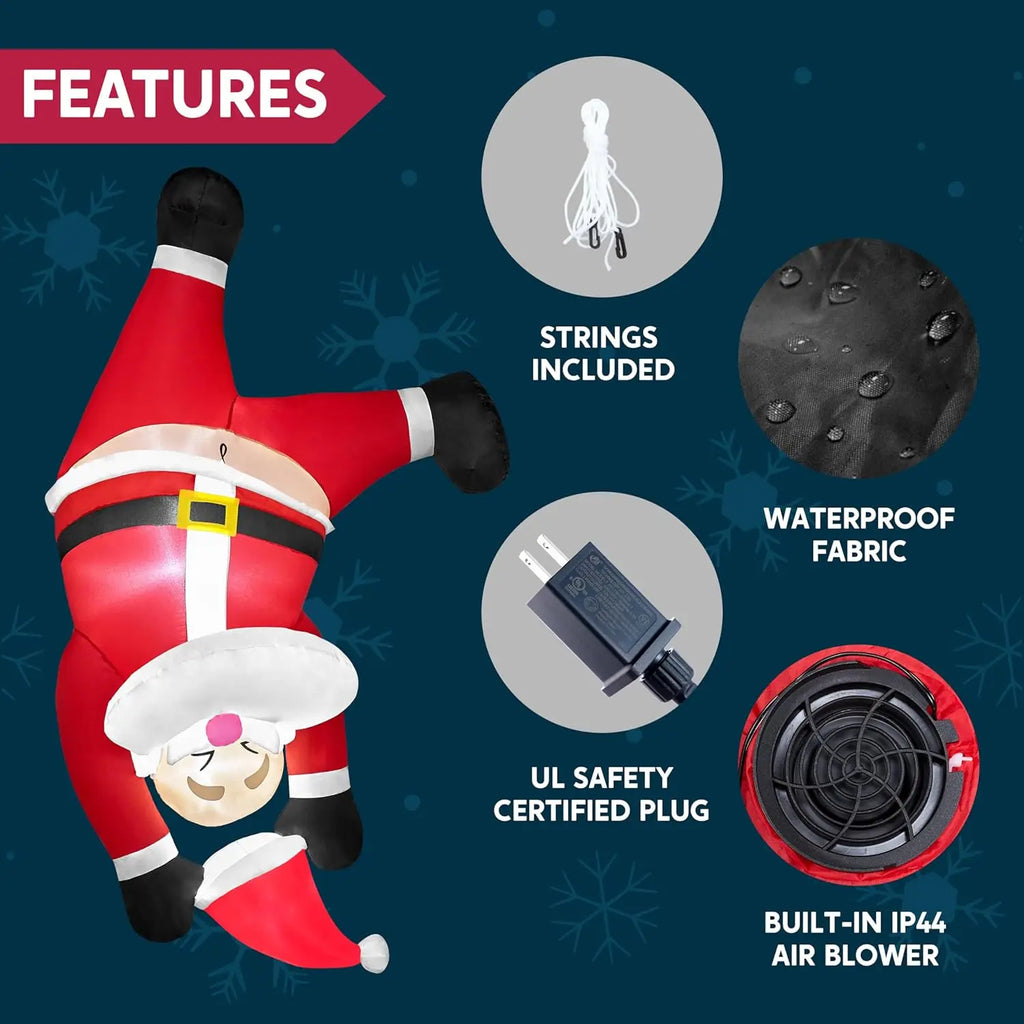 Hanging Santa Christmas Inflatable