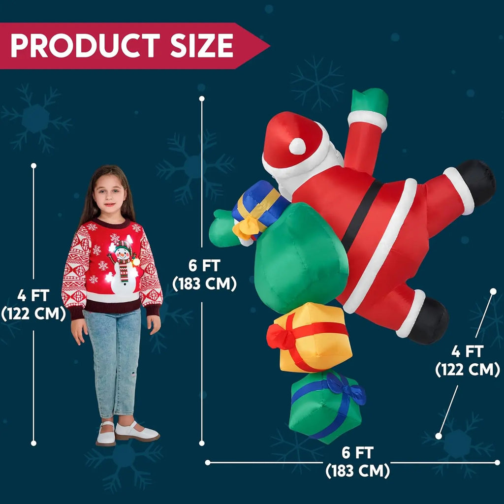 Climbing Santa Christmas Inflatable