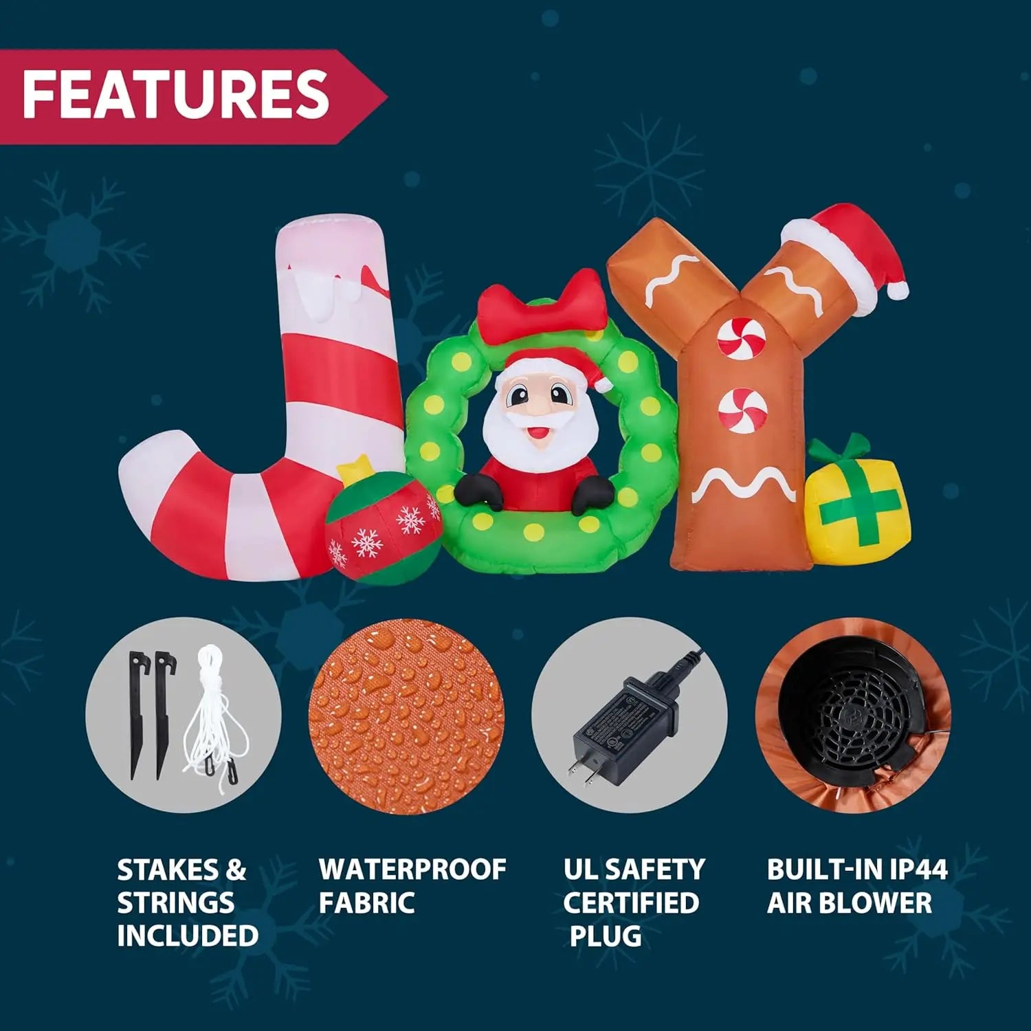 Blow Up Joy with Santa Christmas Inflatable