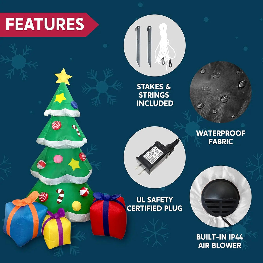 Christmas Tree Inflatable with Gifts