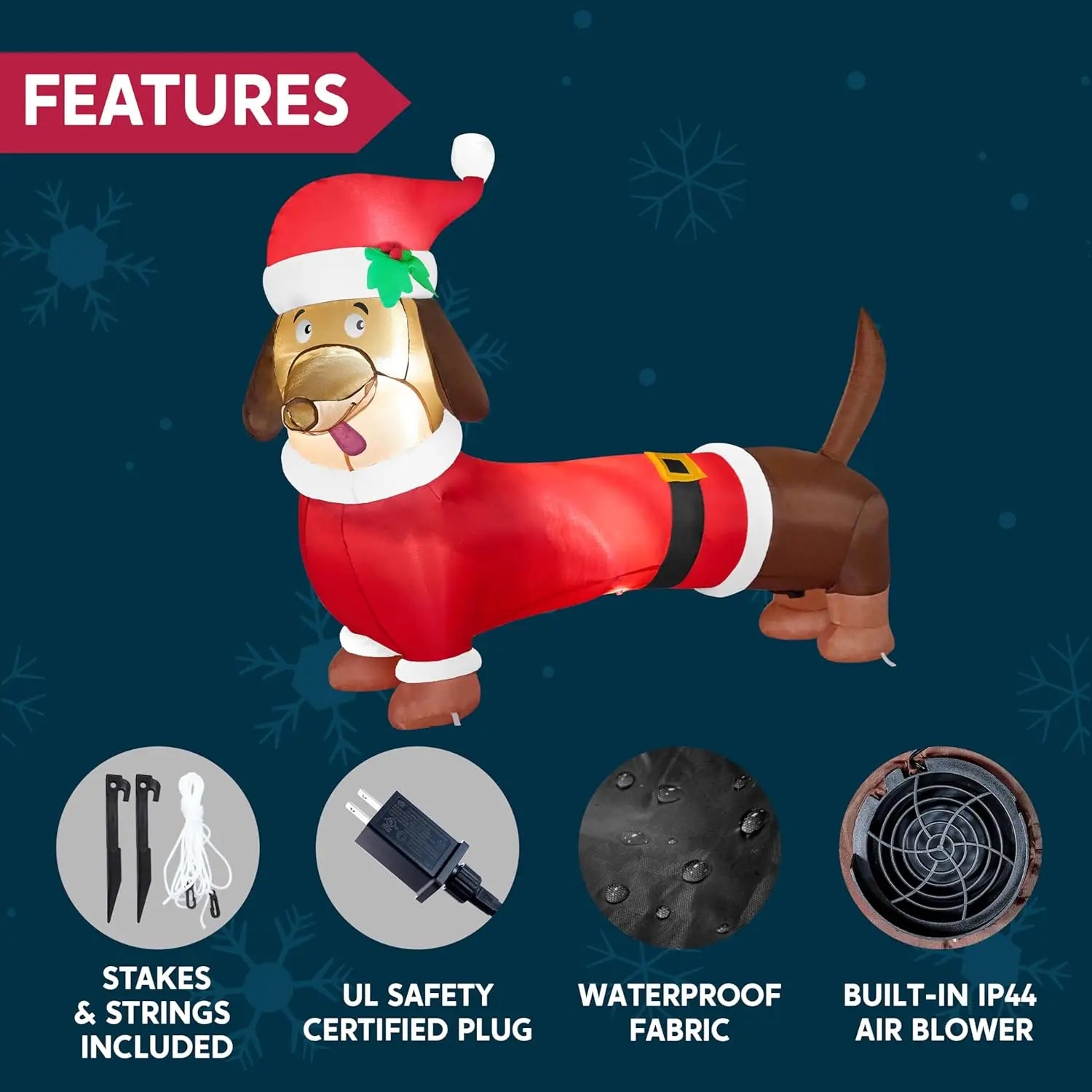 Christmas Puppy Inflatable