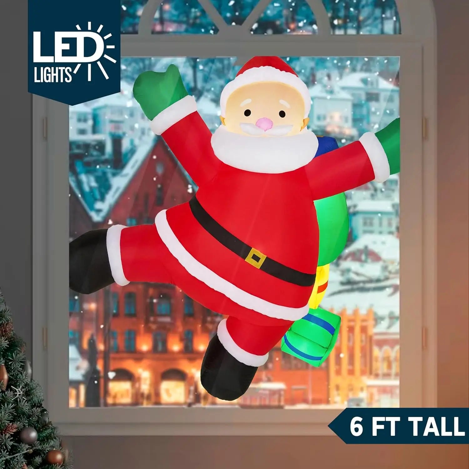 Climbing Santa Christmas Inflatable