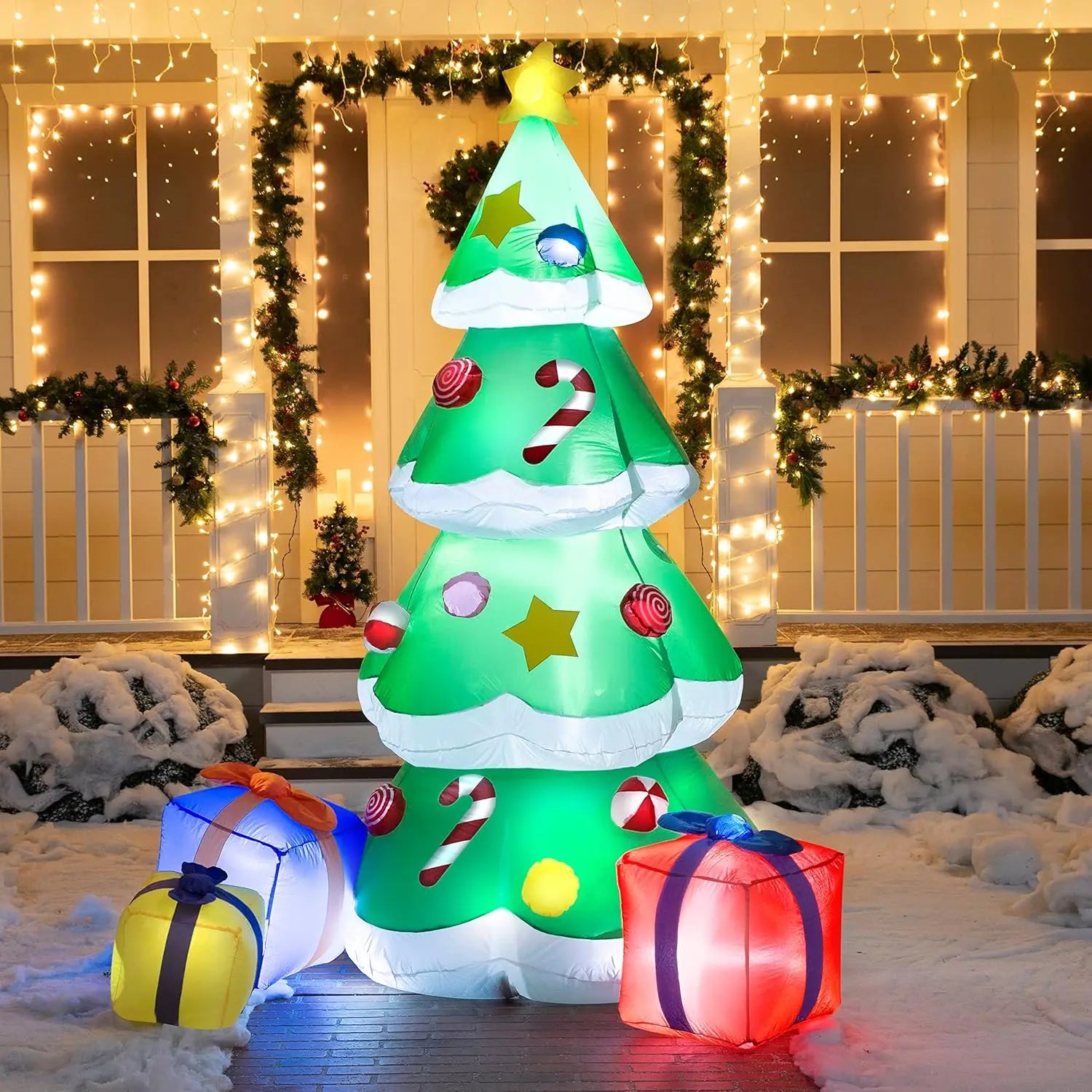 Christmas Tree Inflatable with Gifts