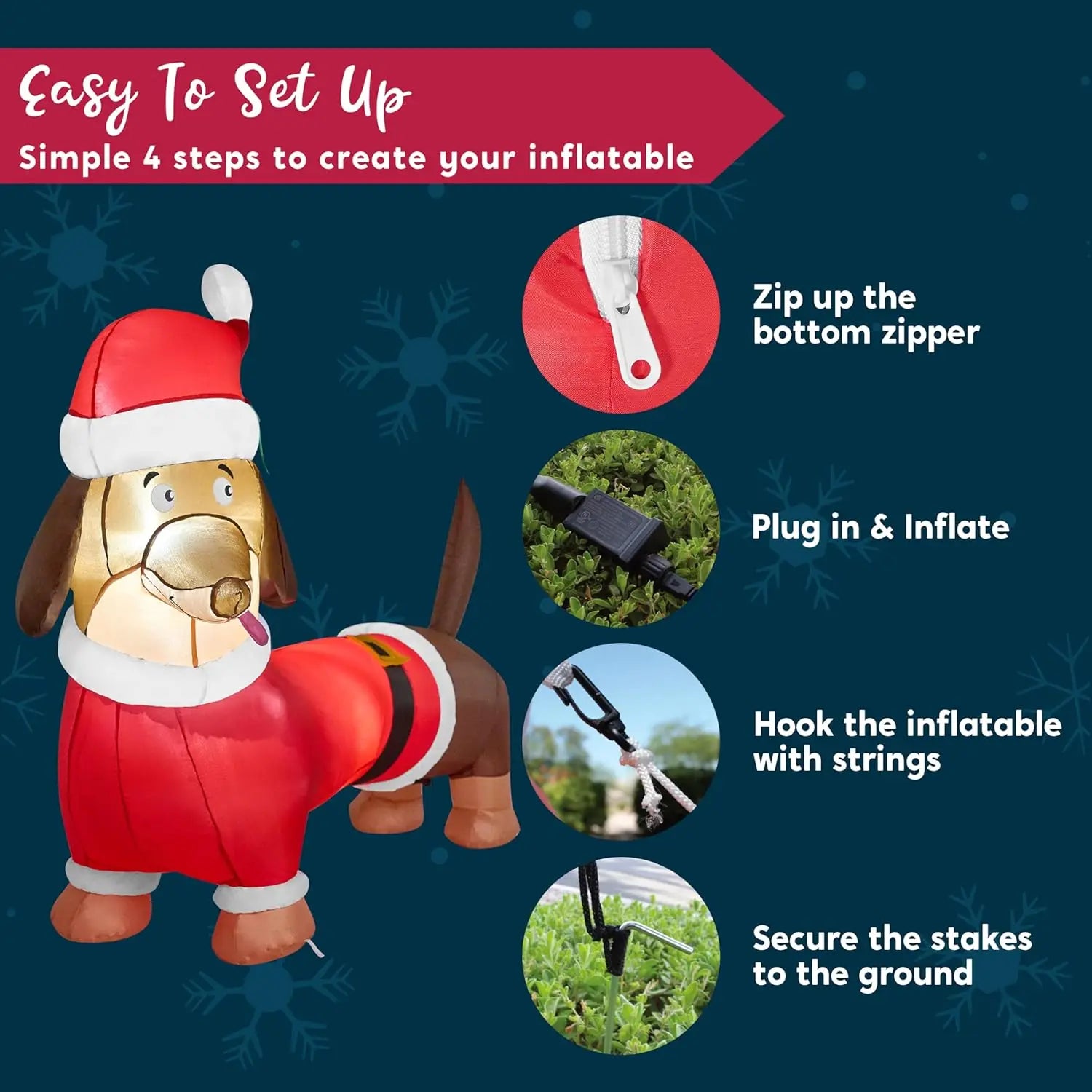 Christmas Puppy Inflatable