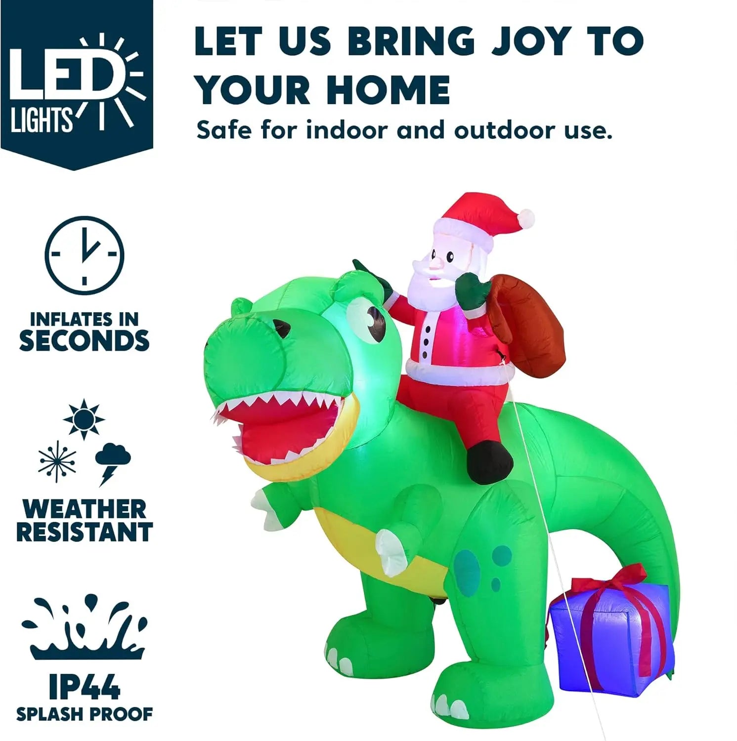 Christmas Inflatable Dinosaur